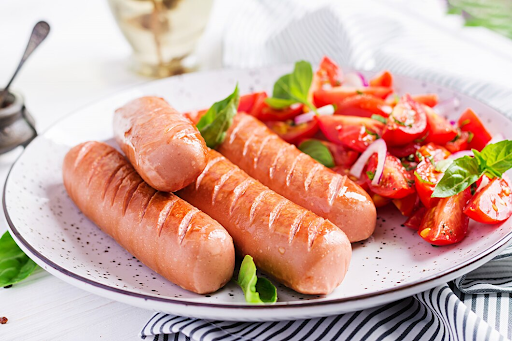 Delicious andouille sausage served with potatoes, perfect for andouille sausage recipes.