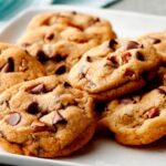 Easy-to-make 3 ingredient cookies no egg on a cooling rack